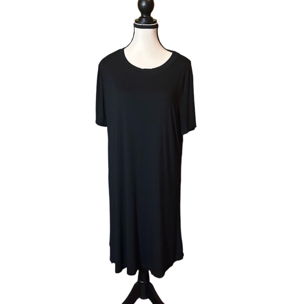 NWOT Unbranded Black T-shirt Dress XL